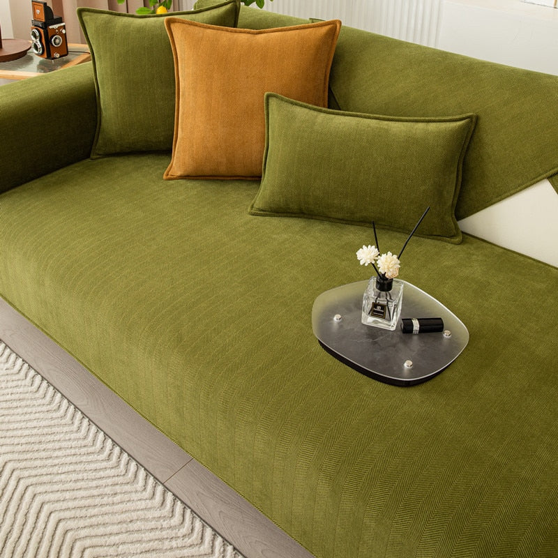 Chenova | Non-Slip Chenille Sofa Cover, Soft and Stays in Place