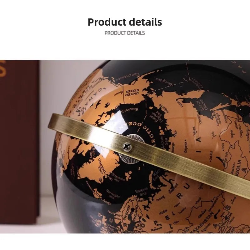 Orbia Globe | Rotating Metal Globe for Desk & Study Area