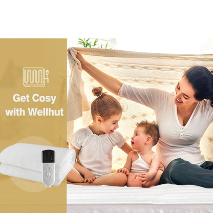 Calidra | Couverture chauffante avec minuterie et protection contre la surchauffe, 150 × 80 cm