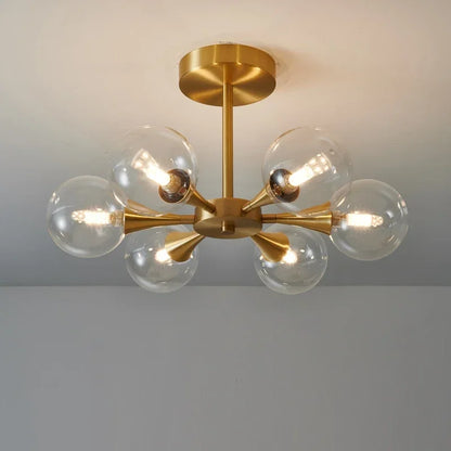 Lunavoire Sphere | LED Ceiling Light with Glass Globe for Living and Bedroom