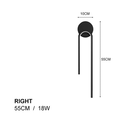 Limae Veya | Applique LED minimalista in stile scandinavo per camera da letto e bagno