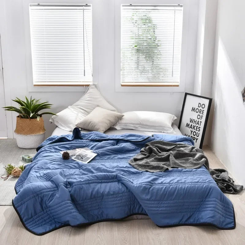 BrisaLyn Lite | Couverture pondérée estivale avec effet rafraîchissant pour nuits chaudes