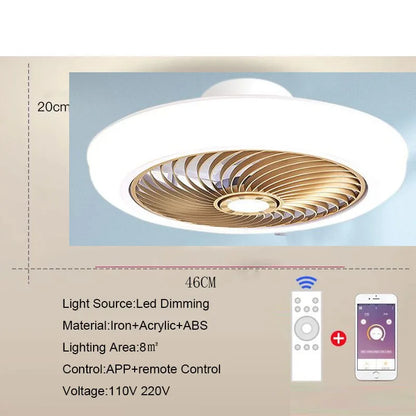 Aeralis Fold | Intelligens mennyezeti ventilátor világítással és behúzható lapátokkal – csendes és távirányítható