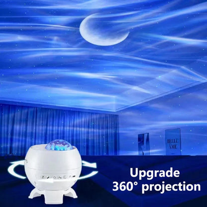 Aurivo | Sternenhimmel Projektor mit Polarlicht, Bluetooth-Lautsprecher und Timer