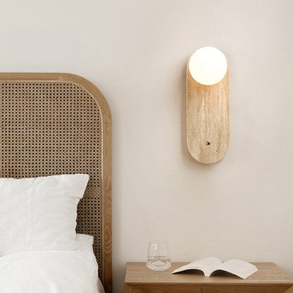 Lampada da parete Wabi-Sabi tono naturale – Lampada minimalista con luce calda