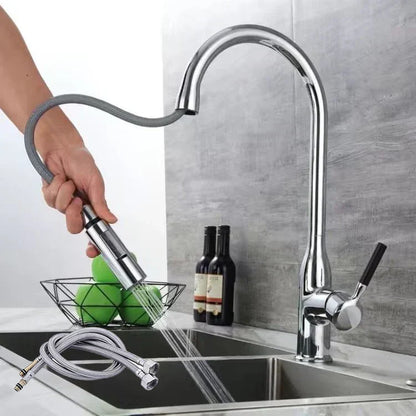 Aqualis – Moderner Ausziehbarer Küchenhahn mit Einziehbarer Handbrause