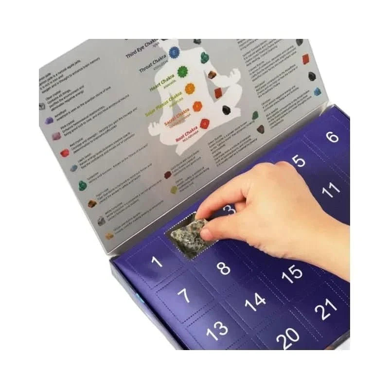 Gemmora | Adventskalender Kinder mit 24 Edelsteinen und Kristallen
