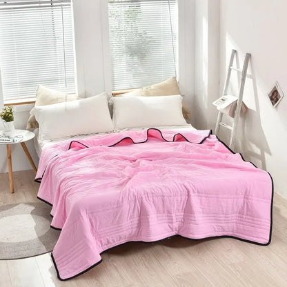 BrisaLyn Lite | Couverture pondérée estivale avec effet rafraîchissant pour nuits chaudes