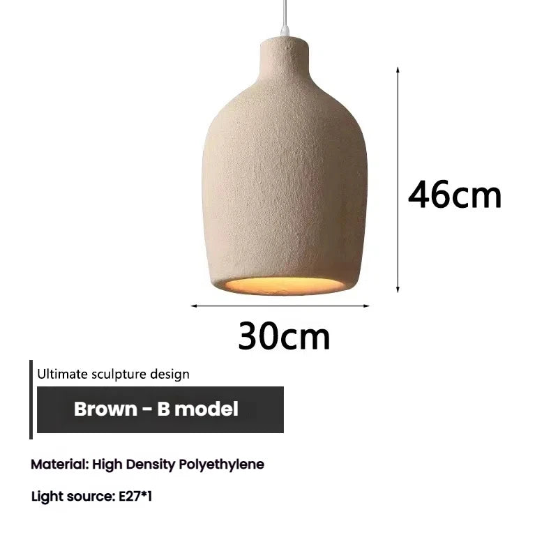 Halo Sabié | Lampada a sospensione LED di design in stile Wabi-Sabi per soggiorno e zona pranzo