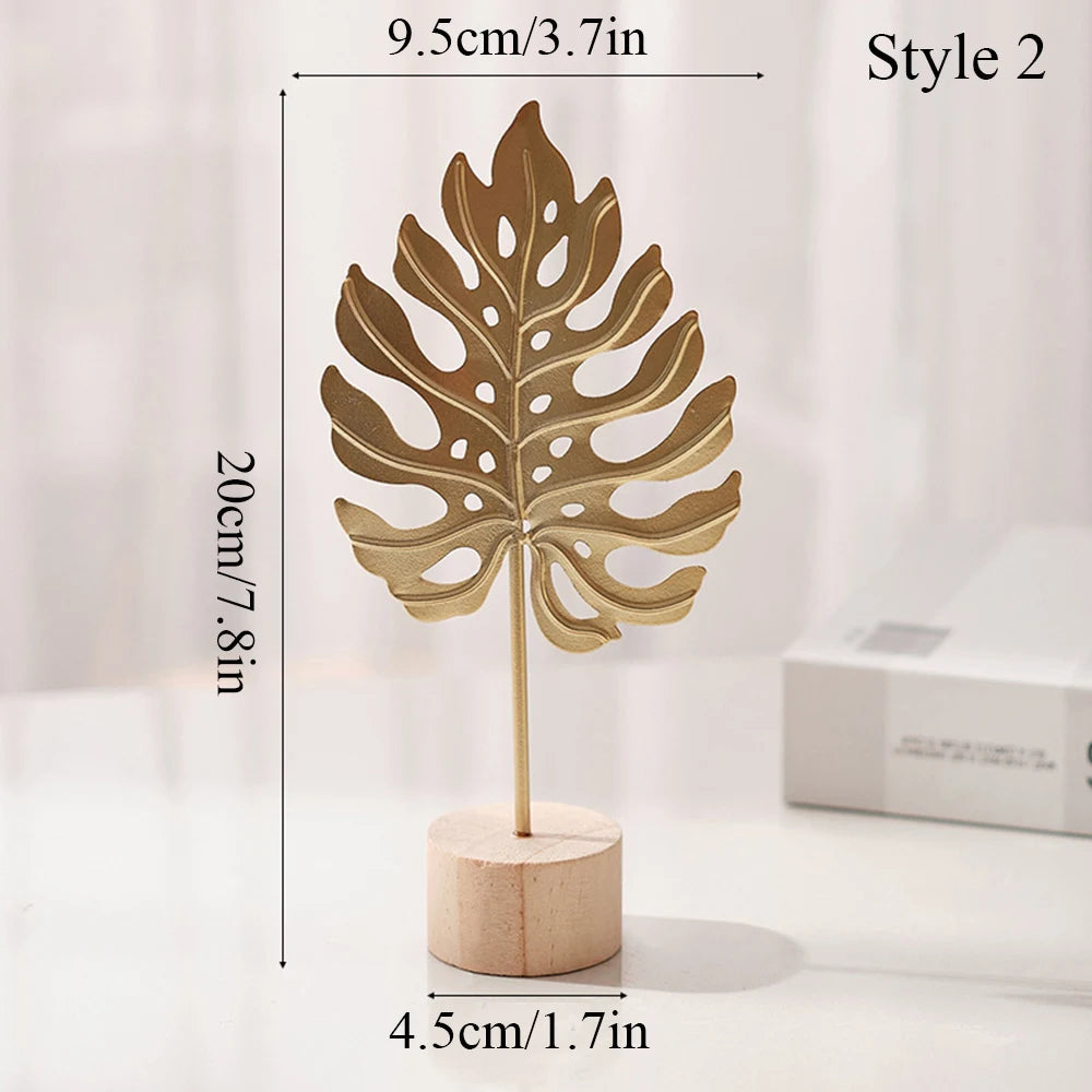 Aurelia Ginkka | Gilded ginkgo leaf sculpture for home & office décor