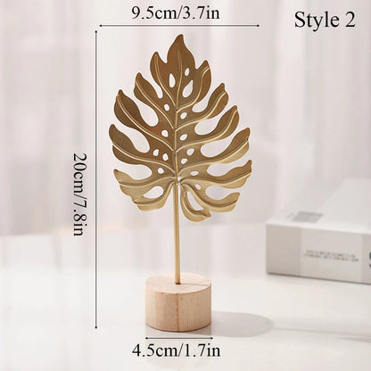 Aurelia Ginkka | Gilded ginkgo leaf sculpture for home & office décor