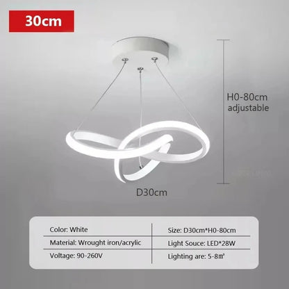 Nivoa Tynn | Lampada a sospensione LED sottile in stile scandinavo per corridoio e soggiorno