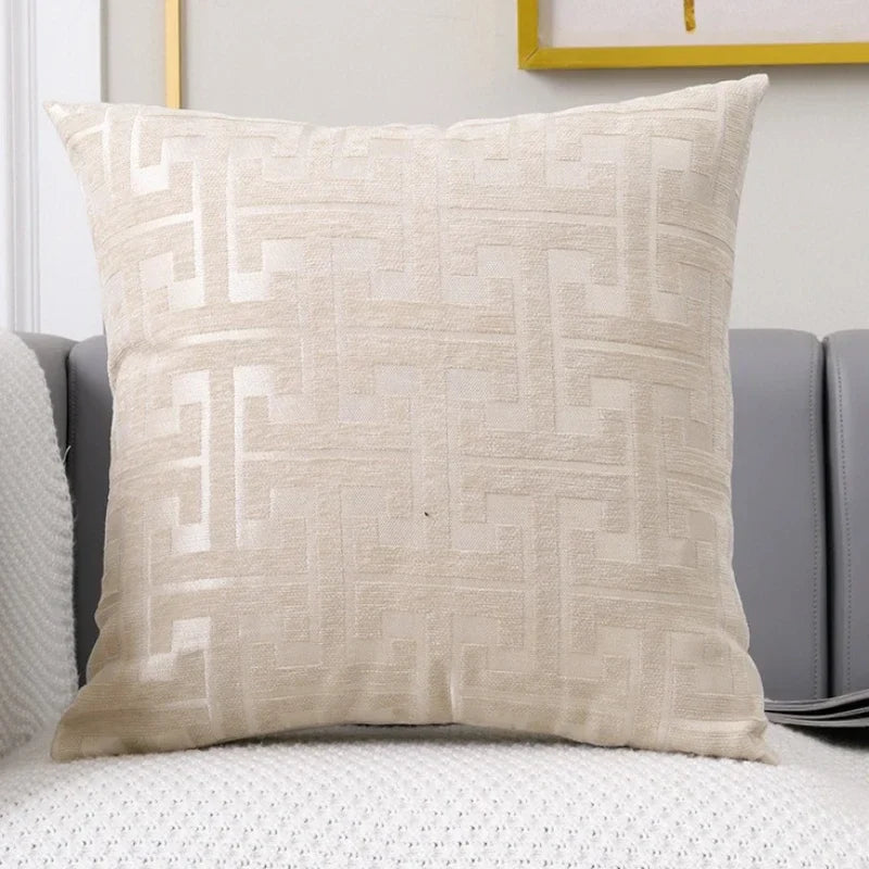 Amarae – Housse de coussin décorative brodée sans rembourrage pour canapé et salon