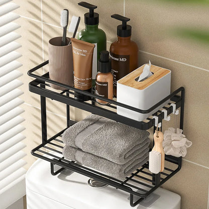 Étagère de toilettes AboveRack | Étagère de salle de bains à plusieurs niveaux pour surplomber les toilettes