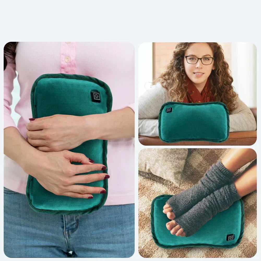 Celuna | USB plush fleece heating pad, 30 × 20 cm with heat settings