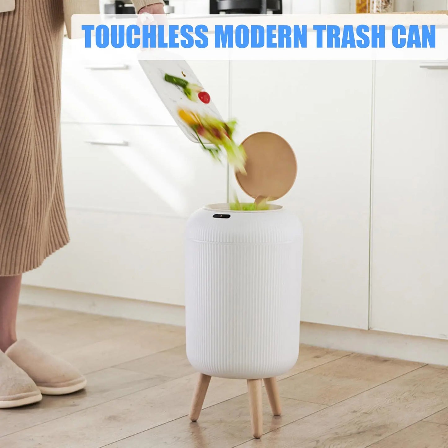 Vekkio Sense | automatic trash can with motion sensor for bathroom, kitchen, or office