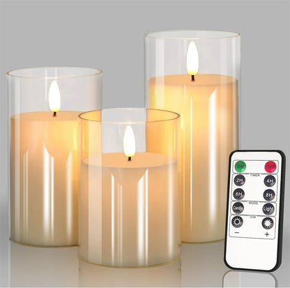 Lumièrea | LED Kerzen Set mit Fernbedienung, Flackereffekt und Timer