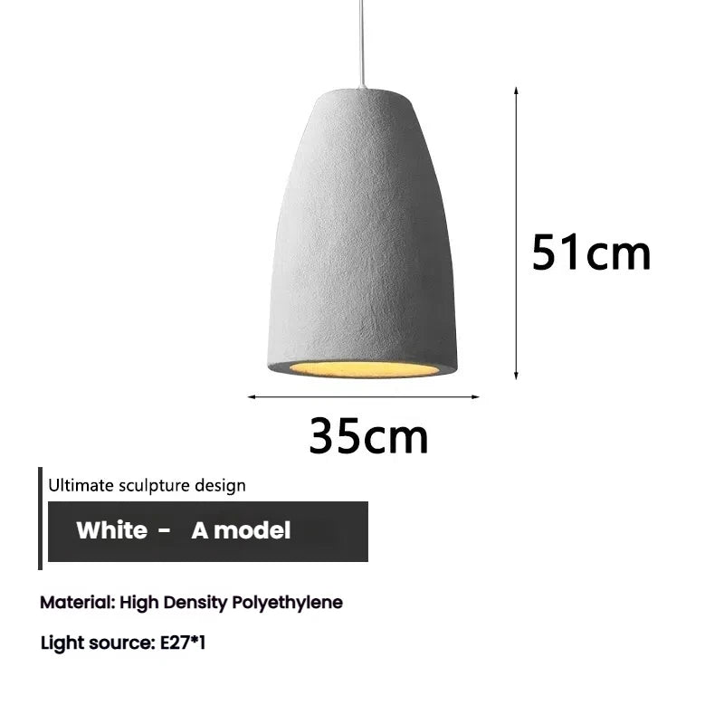 Halo Sabié | Lampada a sospensione LED di design in stile Wabi-Sabi per soggiorno e zona pranzo