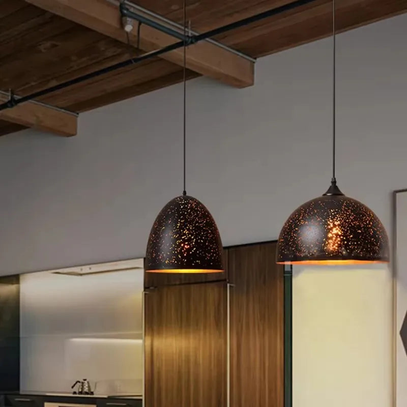 Noctyra | Lampada a sospensione vintage in ferro stile loft scandinavo