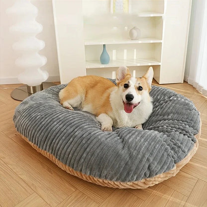 Corduroy Dog Bed | Reversible | Washable Cover | Soft & Comfortable | 3 Sizes