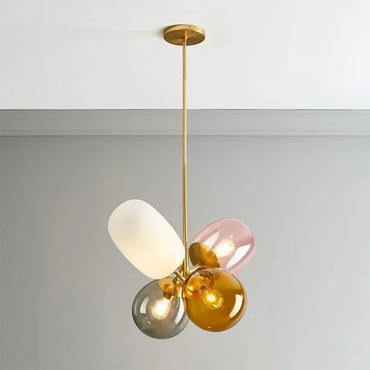 Antheia – Lampada a sospensione di lusso in vetro colorato con design artistico