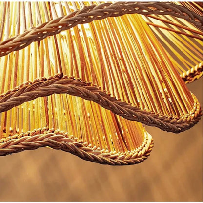 Ignara | Lampada a sospensione Japandi in rattan
