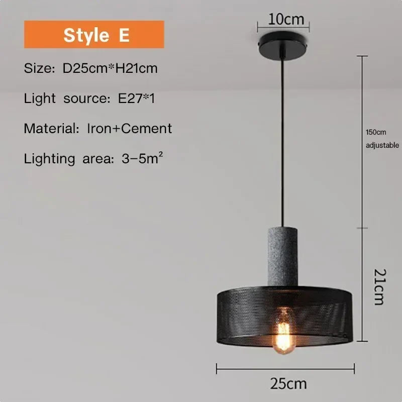 Luxorion | Lampada a sospensione retrò in stile country americano