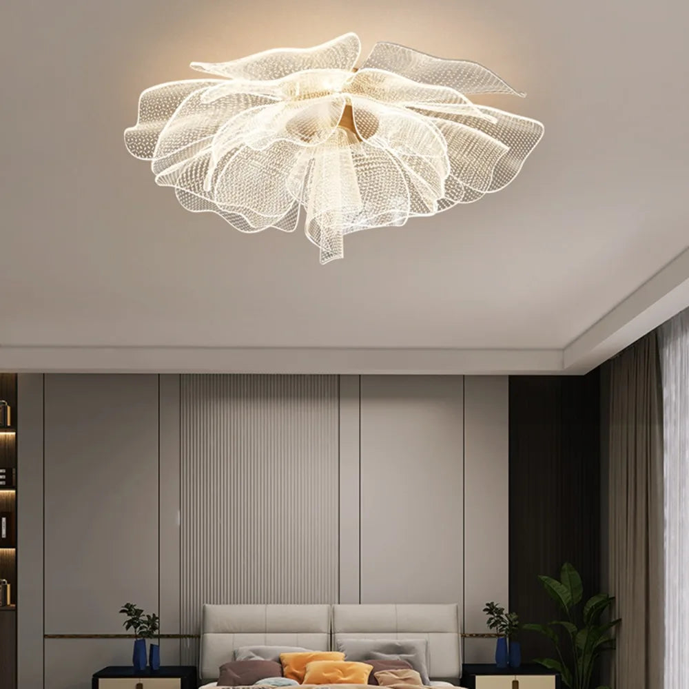 Caelora | Plafonnier LED en forme de fleur pour chambre et salon