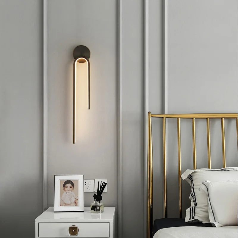 Limae Veya | Applique LED minimalista in stile scandinavo per camera da letto e bagno