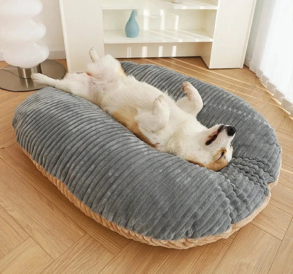 Corduroy Dog Bed | Reversible | Washable Cover | Soft & Comfortable | 3 Sizes