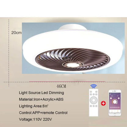 Aeralis Fold | Intelligens mennyezeti ventilátor világítással és behúzható lapátokkal – csendes és távirányítható