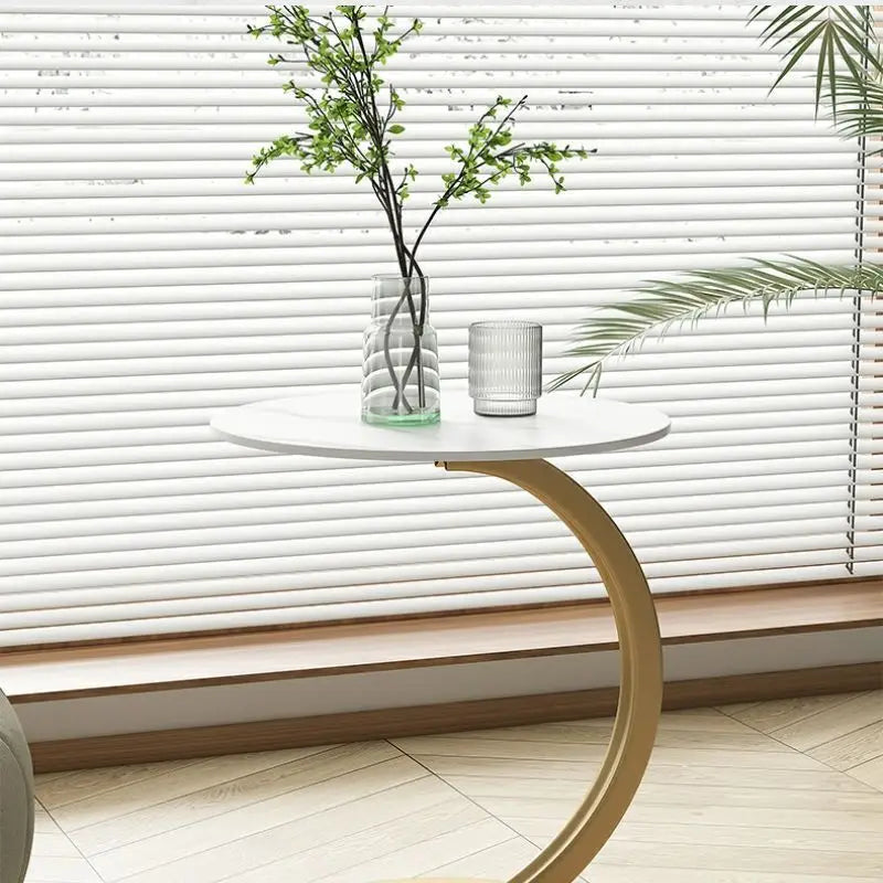 Avelyne Cirka | Table d’appoint ronde renforcée pour le salon et la chambre