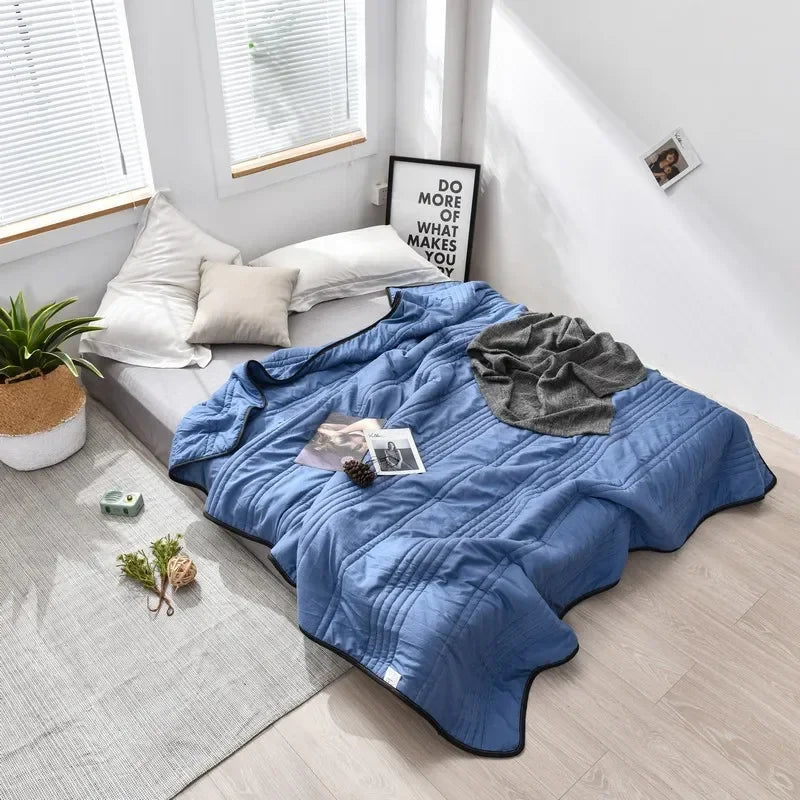 BrisaLyn Lite | Couverture pondérée estivale avec effet rafraîchissant pour nuits chaudes