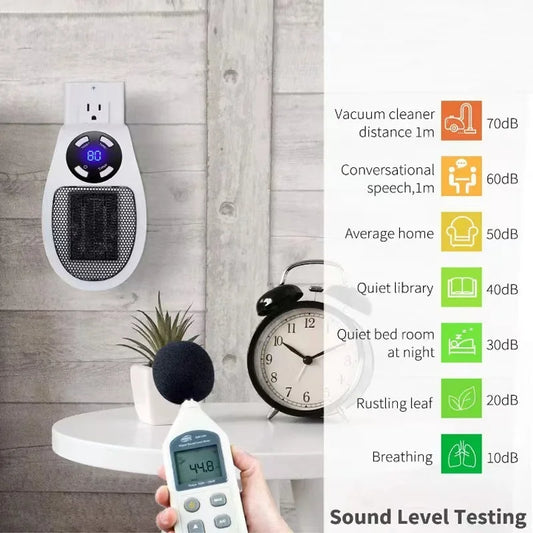 Kalverno | Steckdosen Heizlüfter mit digitalem Thermostat und Timer