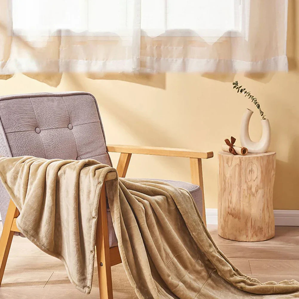Thermuva Soft | Portable USB Heated Blanket with 3 Heat Settings for Home & On the Go