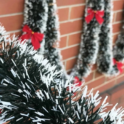 Tannisa | Weihnachtsgirlande 2 m mit Schneebeflockung, wetterfest