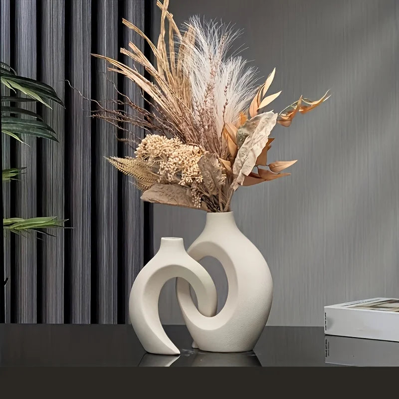 Vaylo Formé | Vaso scultoreo in ceramica stile boho (set da 2)