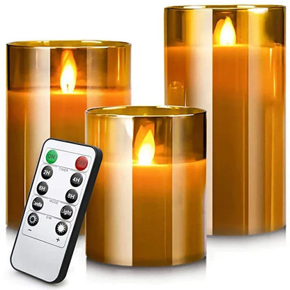 Lumièrea | LED Kerzen Set mit Fernbedienung, Flackereffekt und Timer
