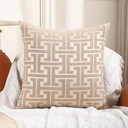 Amarae – Housse de coussin décorative brodée sans rembourrage pour canapé et salon