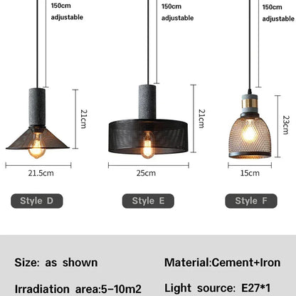 Luxorion | Lampada a sospensione retrò in stile country americano