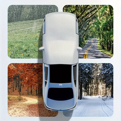 Frostiva | Frontscheibenabdeckung Winter mit Alu-Isolierung und Seitenklappen