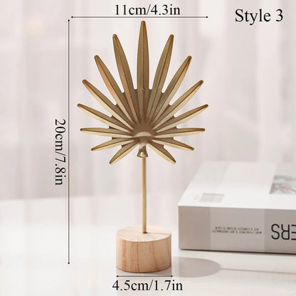 Aurelia Ginkka | Gilded ginkgo leaf sculpture for home & office décor