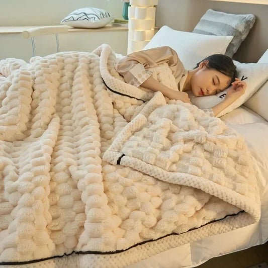 Samtelo | Kuscheldecke aus Turtle-Velours mit Anti-Pilling für Bett und Sofa