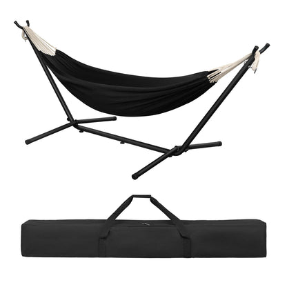 Lunava Rest | Amaca doppia portatile con struttura in acciaio per giardino e campeggio