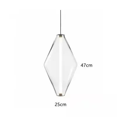 Pyrrhos | Lampada a sospensione in vetro scandinava per camera da letto e sala da pranzo