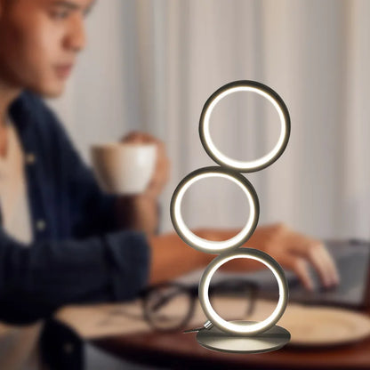 Aurora Glow | Lampada da tavolo LED moderna | Luce design dimmerabile con 3 modalità colore per ambienti abitativi e di lavoro