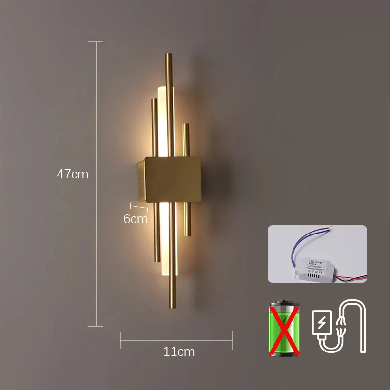 Lumoa Fynn | LED Wall Light with USB Port in Scandinavian Design for Bedroom and Living Area