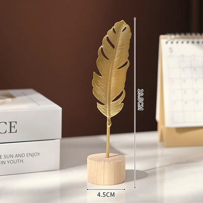 Aurelia Ginkka | Gilded ginkgo leaf sculpture for home & office décor