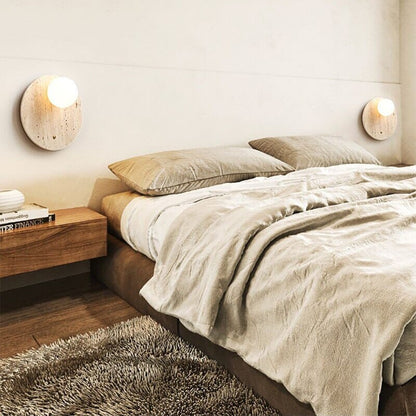 Lampada da parete Wabi-Sabi tono naturale – Lampada minimalista con luce calda
