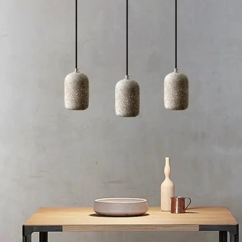 Kiva Cast | lampada a sospensione in cemento dal design industriale con tecnologia LED